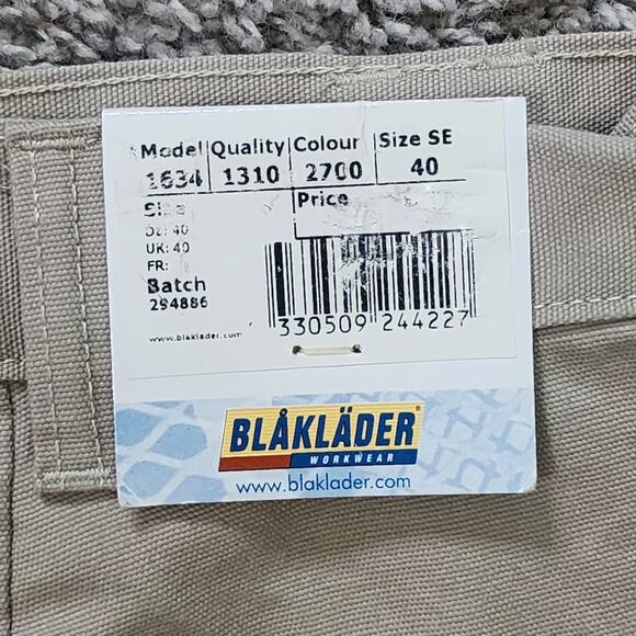 Blaklader Craftsmen Carpenter Cargo Construction Work Tool Belt Shorts SIZE 40 - Picture 4 of 5